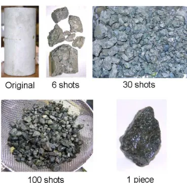 Figure 12. (a) Side and (b) top views of experimental setup to recycle coarse  aggregate