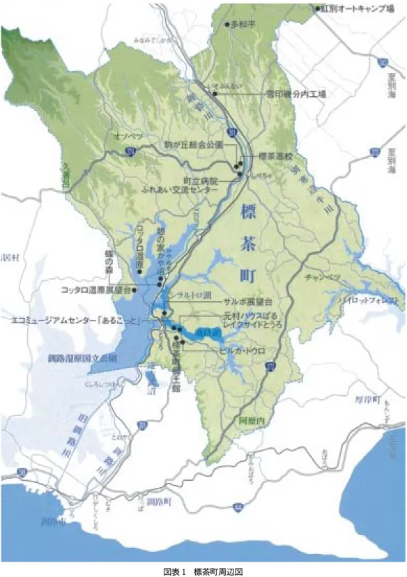 図表 1 標茶町周辺図