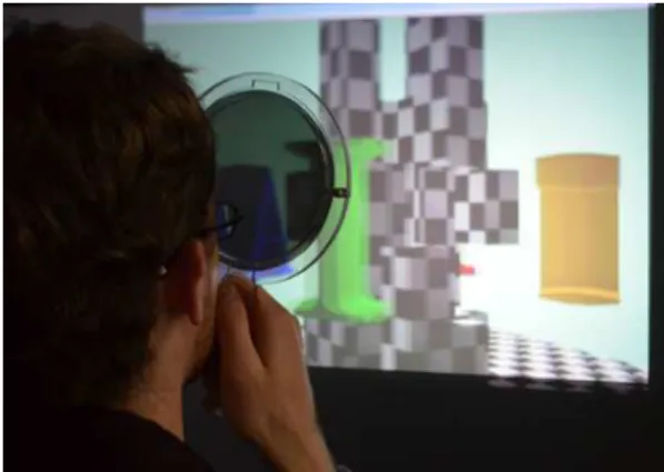 Figure 11: The audience can see the stereoscopic effect with po-
