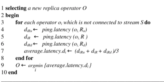 Fig. 1. Example of data stream processing system