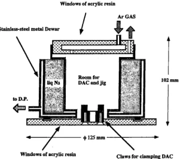 FIG. 1. Schematic diagram of an apparatus to liquefy argon in a clamp-type diamond anvil cell.