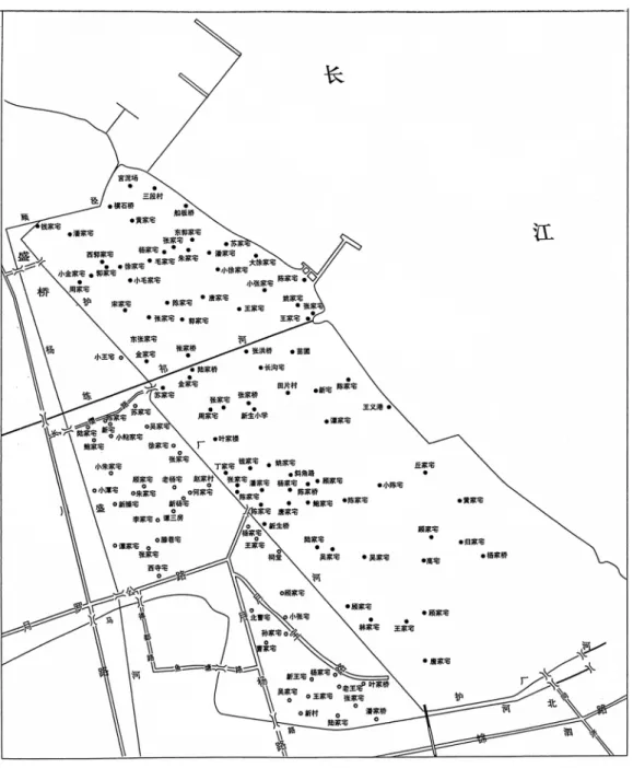図 2 宝山製鉄所の建設・拡張により消滅した地名
