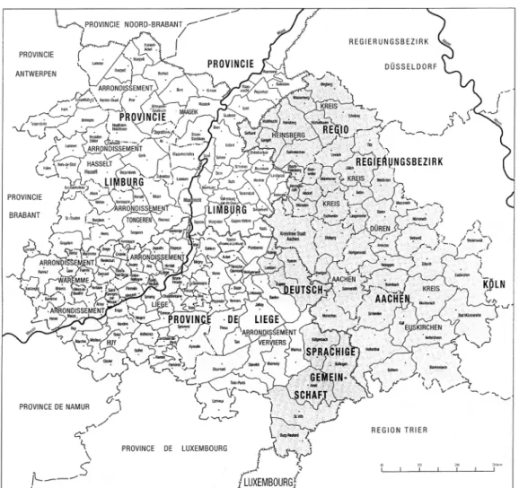 図 IX-1 Euregio Maas-Rijn/Euregio Maas-Rhein/Euregio Meuse-Rhin