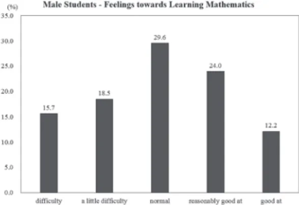 Figure 2. Feelings towards learning mathematics - All male students.