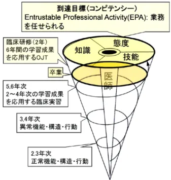 Fig. 1 臨床研修の到達レベル．