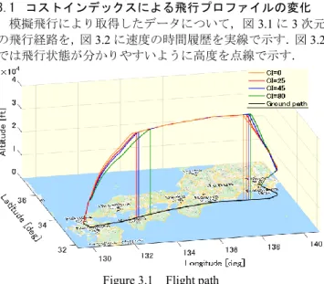 Figure 3.1  Flight path 