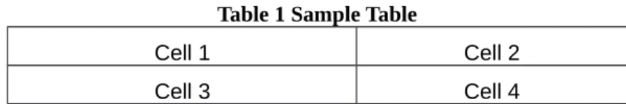 Figure 1 Sample Figure