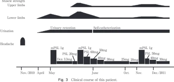Fig. 3 Clinical course of this patient.