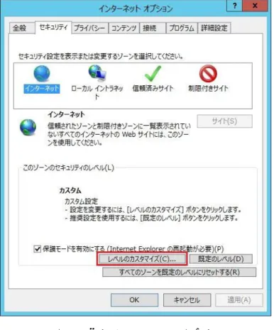 図 42 インタネットオプション