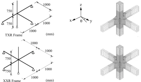 Figure 1:  Boundary Conditions and Finite Element Analysis Models
