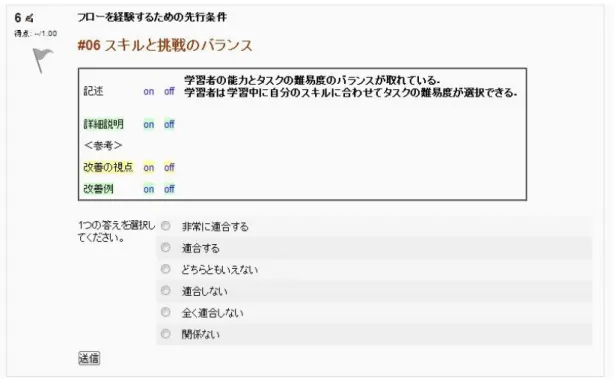 図  4-5  プロトタイプ（チェックリスト（通常版） ） 