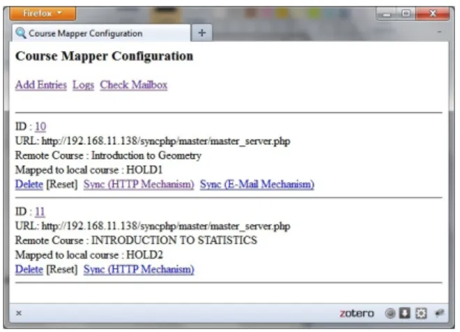 Fig. 7. E-mail content of updates for course ”Introduction to Geometry”