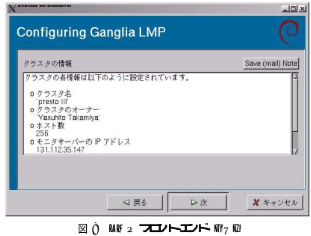 図 7 フロントエンド 定義ファイル（ 一部）