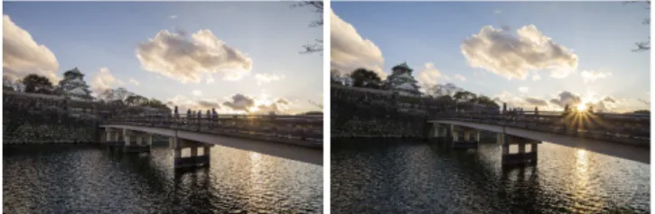 Fig. 1 Photos with the same light condition but diﬀerent exposure setting.