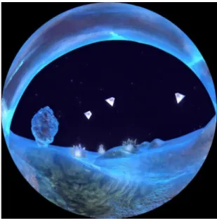 図 10 ドームマスター形式に出力した画像 2 Fig. 10 The image exported as Domemaster Format 2.