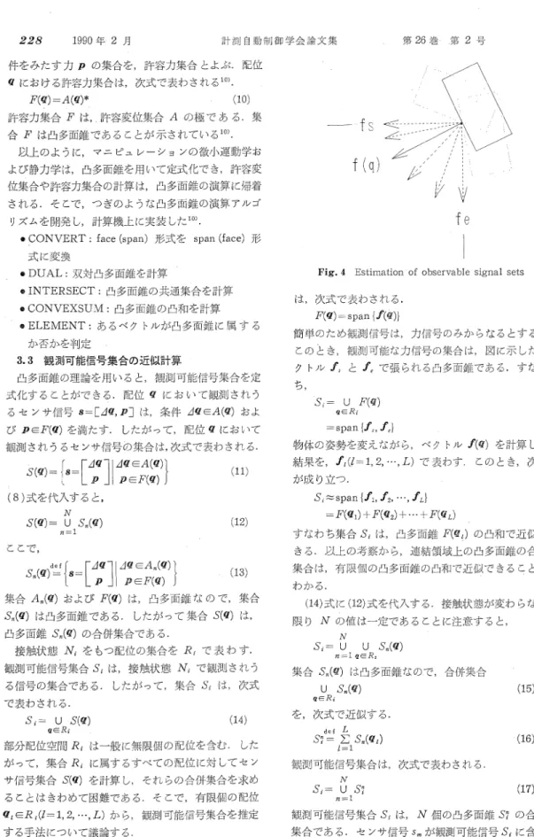 Fig.  4  Estimation  of  observable  signal  sets