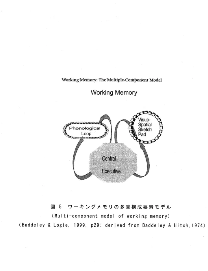 図 5 ワーキングメモリの多重構成要素モデル
