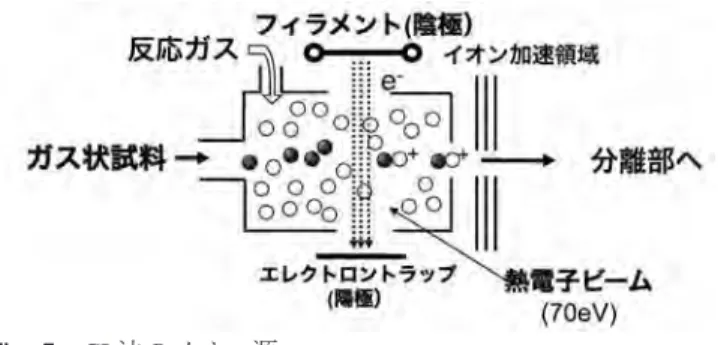 Fig. 6. 1． LSIMS と FABMS のイオン源（JEOL Ltd. 資料より抜粋）