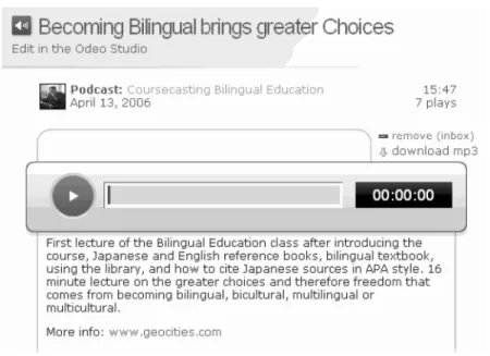 Figure 2. Web page of the first lecture with a link to download the syllabus