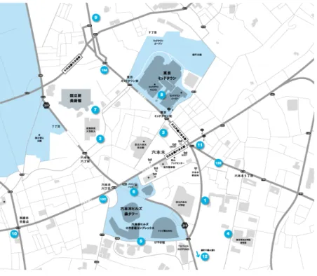 図 2.5: Musicity Tokyo  拠点図 