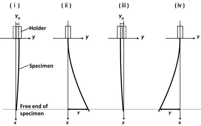 Fig. 2-3    Schematic illustration of 1st. mode resonance of sheet specimen. 