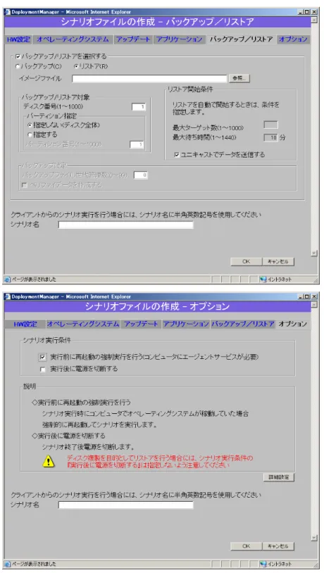 図  3-3  リストア用シナリオ 