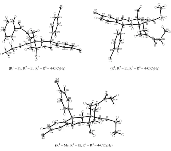 Figure 2.  X-Ray Structures of cis-Fused Azabicyclic Peroxide 3