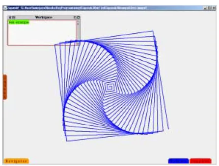 図 1.17 Pen example の実行結果 