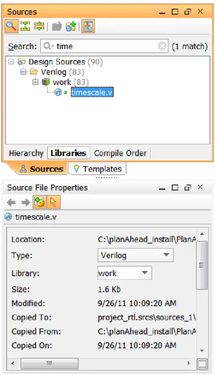 図 9 : [Source File Properties] ビュー 