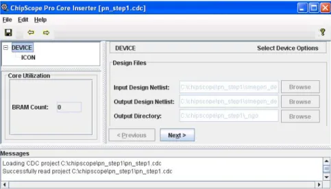 図  3-1 : ChipScope Pro Core Inserter