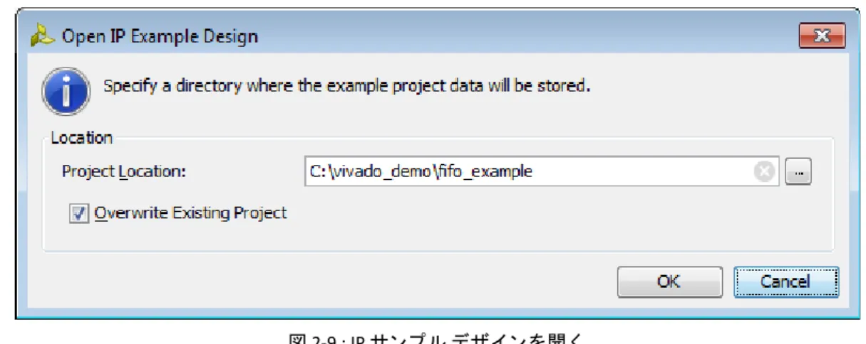 図 2-9 : IP サン プル デザイ ン を開 く