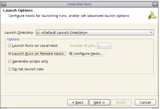 図 1-4 : [Launch Options] ページ