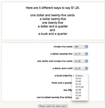 Figure 6: Money Lesson Teaching Question 