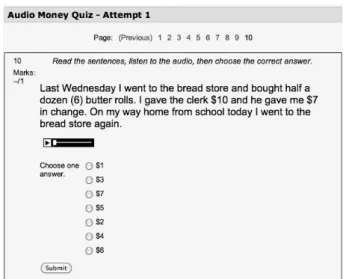 Figure 11: Audio Quiz Question #2 