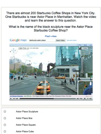 Figure 13: Astor Place question 