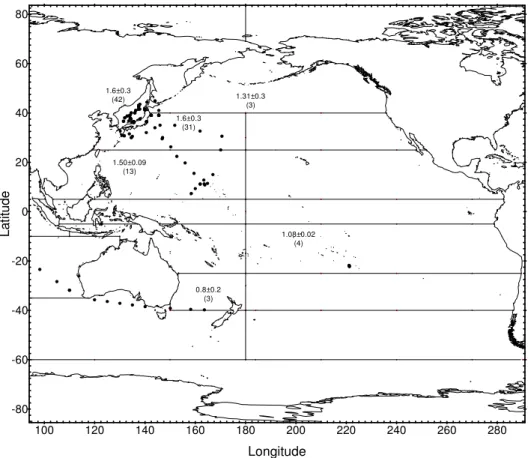 FIG. 21.  90 Sr in surface water (1996–2000), decay-corrected to 01.01.2000, in mBq/L.