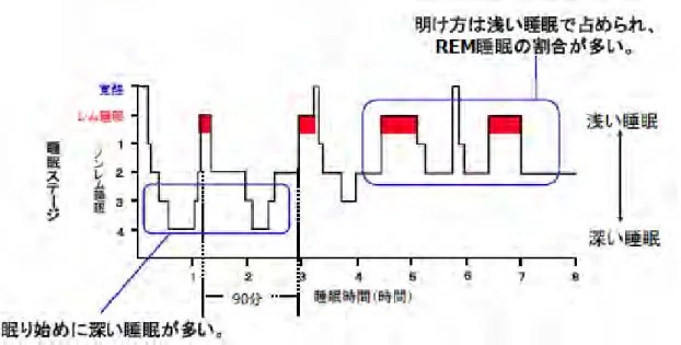 図 2-5.  睡眠ダイヤグラム 
