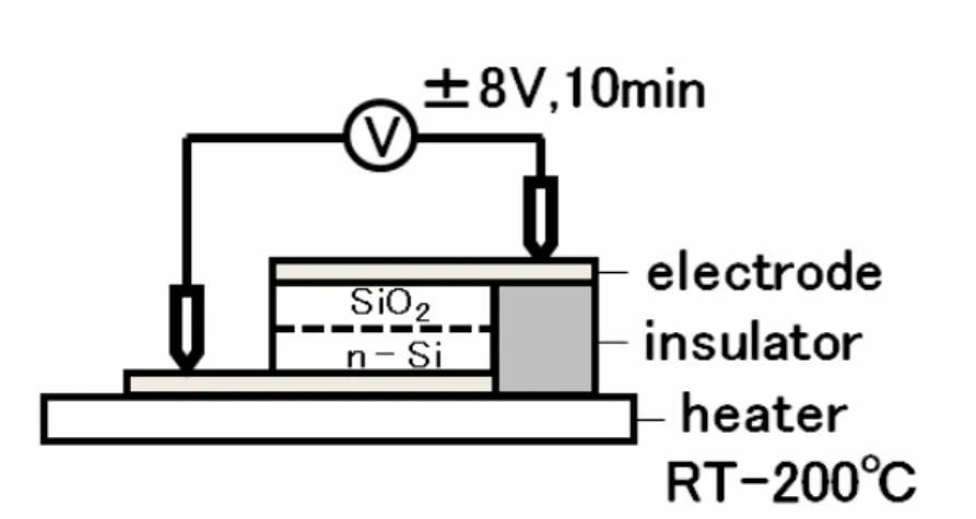 図 2.9  ESR サンプルにバイアス温度ストレス印加の原理 