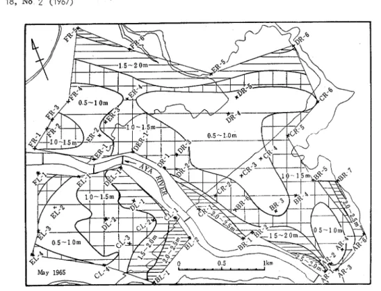 Fig  8  Water -table  isobath  map  based  on  monthly  average,  May  1965 