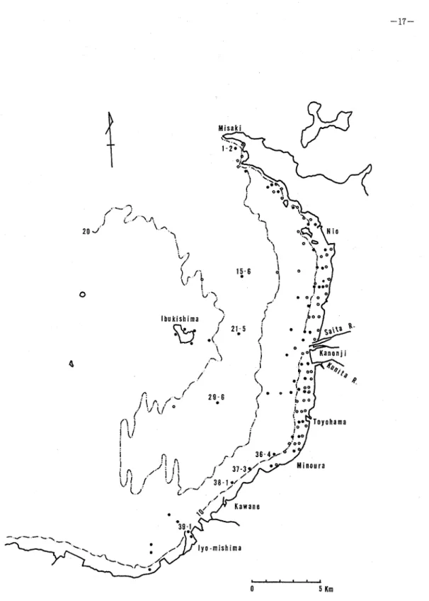 Fig 9 Location of sampling stationsin August1980  