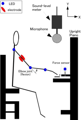 Fig. 1. LED and electrode placements and definition of 
