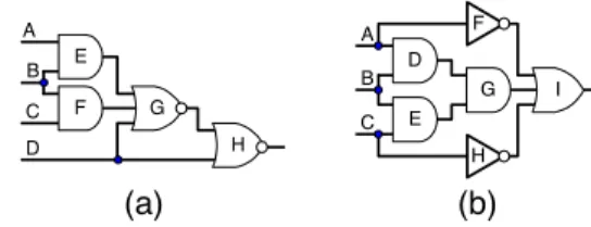 Figure 1:  Network examples 1 and 2