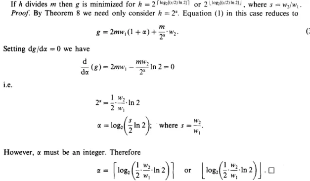 Table  3.  Optimal  value  of  ~t for  different  m  and  s  m 