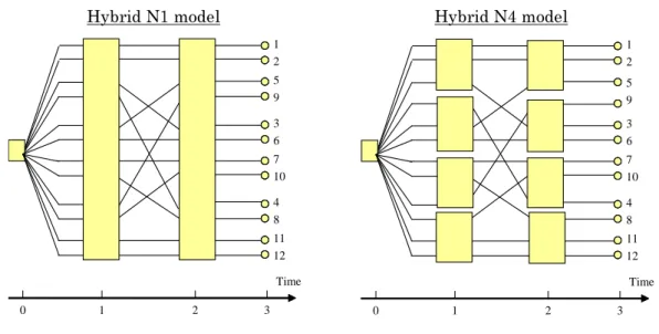 Figure 1: Hybrid model structures