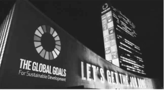 図 3　Global Goals ロゴ（https://59Productions.co.uk/project/un-global-goals/）