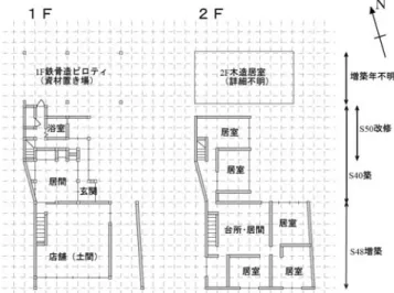 図 5.4.2-4 調査建物の平面図（順不同） 
