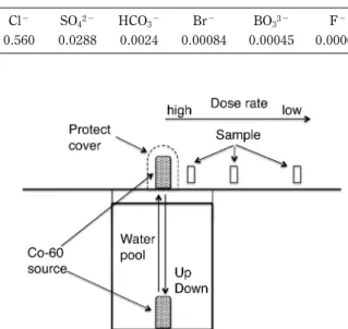 Fig. 1 Schematic layout of Co60 gamma-ray source and sam- sam-ples