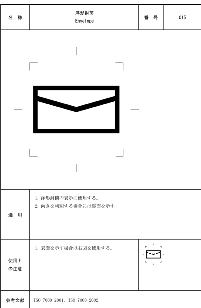 図 10  “洋形封筒”の図記号 