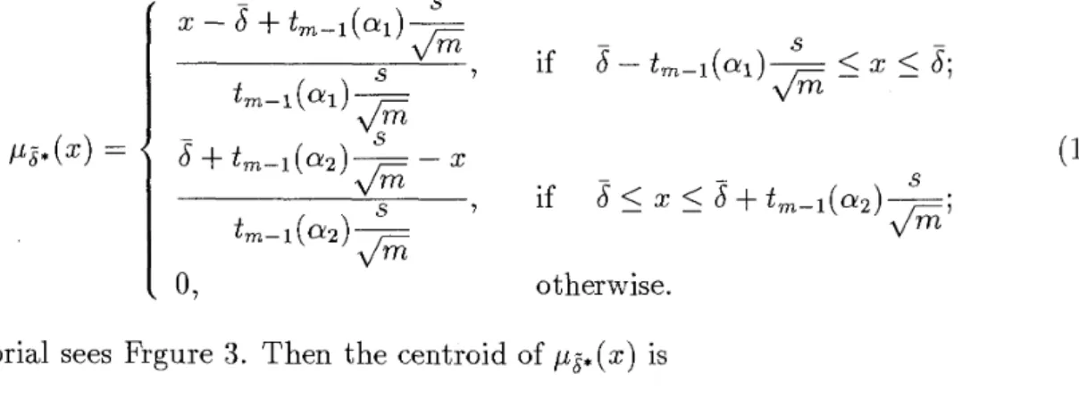 Figure  3:  Triangular fuzzy number  S* 