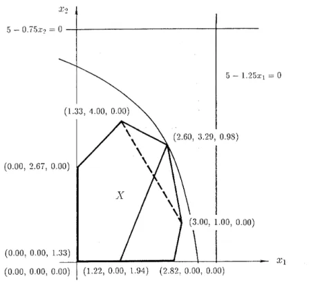 Figure 4.1.  Three-dimensional  example (4.28) of  (P). 